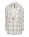 Manila Grace Suit Jackets In White