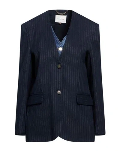 Manila Grace Woman Blazer Midnight Blue Size 2 Cotton