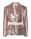 Manila Grace Woman Blazer Rose Gold Size 6 Polyester