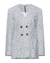 Manila Grace Woman Suit Jacket White Size 6 Viscose In White