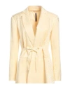 Manila Grace Woman Blazer Yellow Size 8 Viscose, Cotton