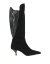 Manila Grace Woman Boot Black Size 8 Leather In Black