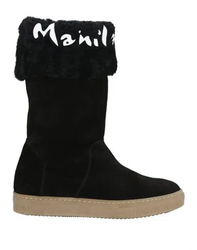 Manila Grace Woman Boot Black Size 8 Leather