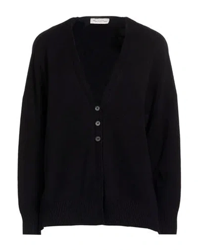 Manila Grace Woman Cardigan Black Size Xl Viscose, Polyester, Polyamide