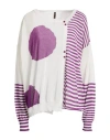 Manila Grace Woman Cardigan Mauve Size M Viscose, Polyamide In Purple