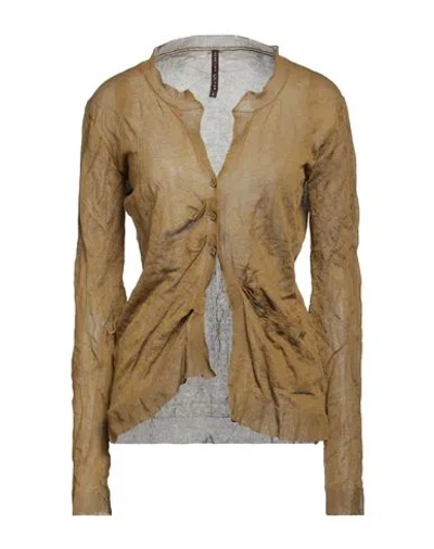 Manila Grace Woman Cardigan Military Green Size Xl Cotton, Metallic Fiber