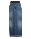 Manila Grace Woman Denim Skirt Blue Size 28 Cotton, Polyester, Viscose, Elastane