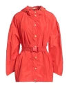 Manila Grace Woman Jacket Tomato Red Size 8 Polyester In Tomato Red