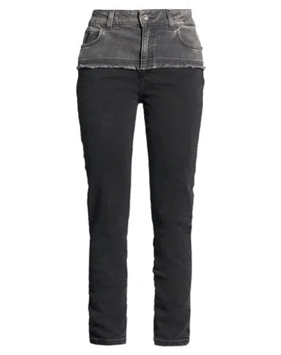 Manila Grace Woman Jeans Black Size 29 Cotton, Elastane