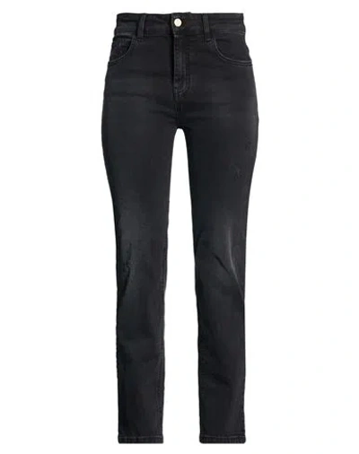 Manila Grace Woman Jeans Black Size 30 Cotton, Elastane