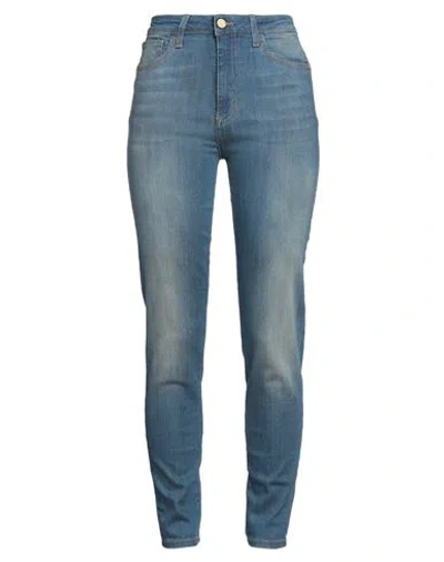 Manila Grace Woman Jeans Blue Size 27 Cotton, Elastane