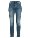Manila Grace Woman Jeans Blue Size 28 Cotton, Elastane In Blue