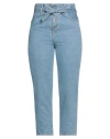 Manila Grace Woman Denim Pants Blue Size 27 Cotton In Blue