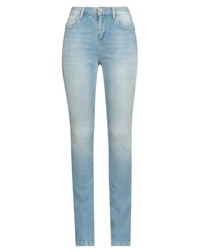 Manila Grace Woman Jeans Blue Size 28 Cotton, Elastane