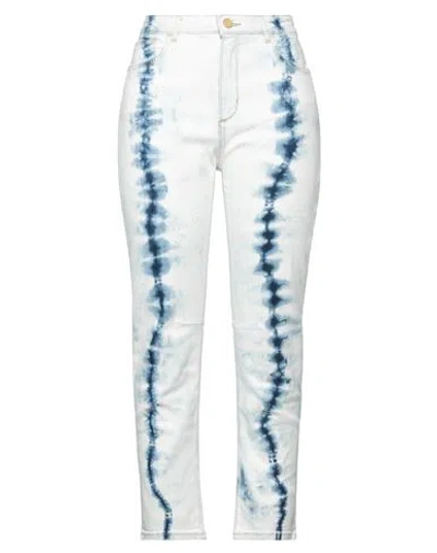 Manila Grace Woman Jeans Blue Size 28 Cotton, Elastomultiester, Elastane