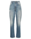 Manila Grace Woman Denim Pants Blue Size 29 Cotton In Blue