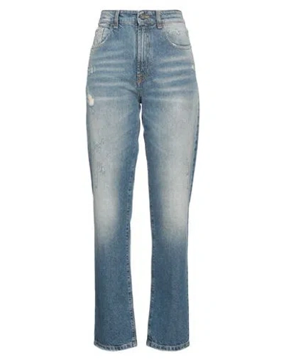 Manila Grace Woman Denim Pants Blue Size 29 Cotton