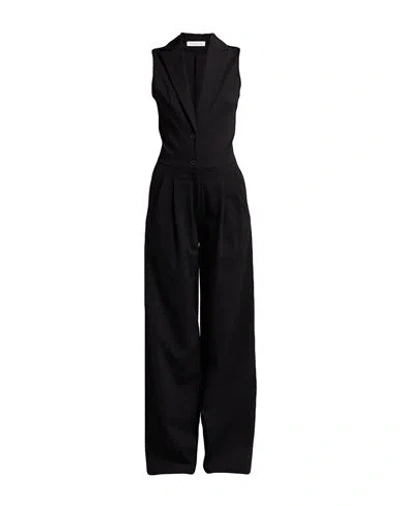 Manila Grace Woman Jumpsuit Black Size 2 Viscose, Polyamide, Elastane