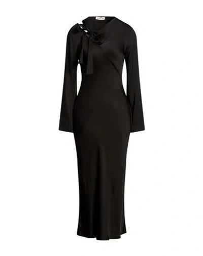 Manila Grace Woman Maxi Dress Black Size 4 Viscose