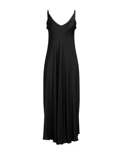 Manila Grace Woman Maxi Dress Black Size 4 Viscose In Multi