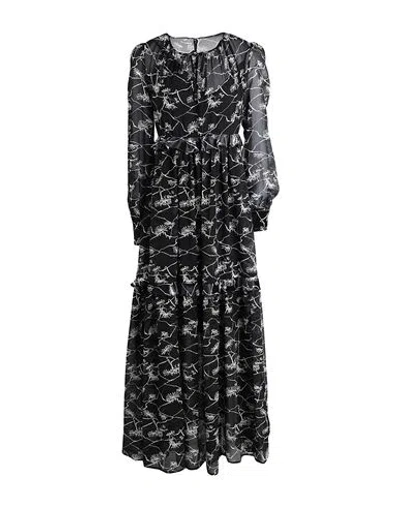 Manila Grace Woman Maxi Dress Black Size 8 Polyester