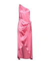 Manila Grace Woman Maxi Dress Fuchsia Size 8 Viscose In Pink