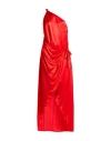 Manila Grace Woman Maxi Dress Red Size 10 Viscose In Red