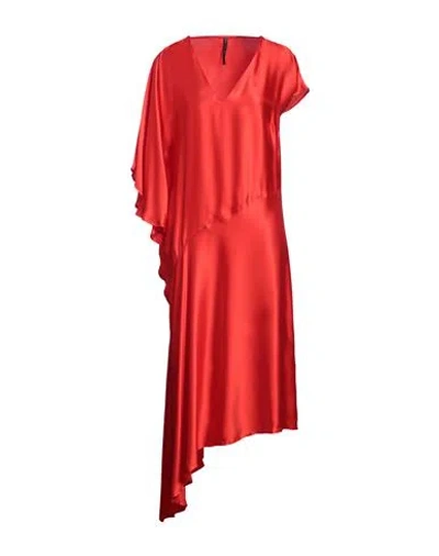 Manila Grace Woman Maxi Dress Red Size 10 Viscose