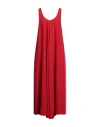 Manila Grace Woman Maxi Dress Red Size 6 Polyester In Red