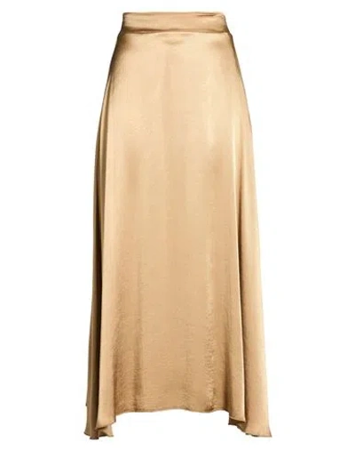 Manila Grace Woman Maxi Skirt Sand Size 10 Viscose In Pink