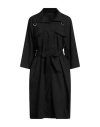 Manila Grace Woman Midi Dress Black Size 10 Cotton