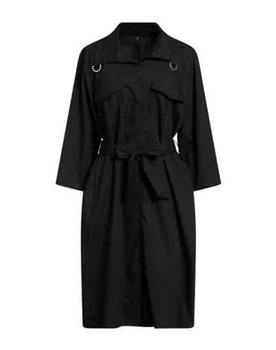 Manila Grace Woman Midi Dress Black Size 10 Cotton