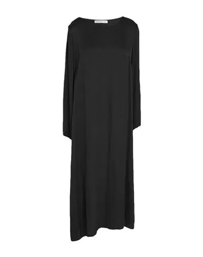 Manila Grace Woman Midi Dress Black Size 10 Viscose