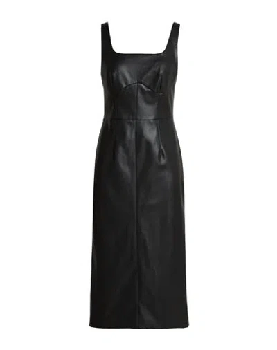 Manila Grace Woman Midi Dress Black Size 2 Polyester, Polyurethane