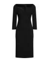 Manila Grace Woman Midi Dress Black Size 8 Viscose, Polyamide, Elastane In Black