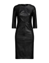 Manila Grace Woman Midi Dress Black Size 2 Viscose, Polyurethane