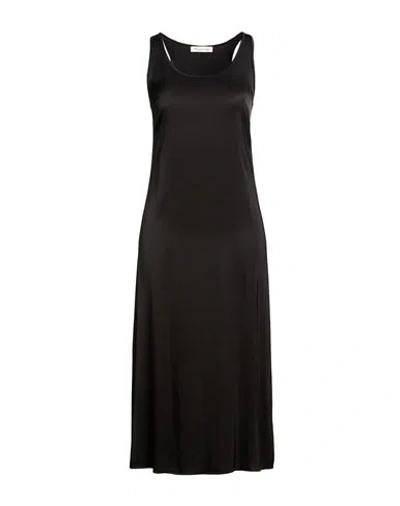 Manila Grace Woman Midi Dress Black Size 8 Viscose, Elastane