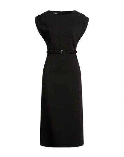 Manila Grace Woman Midi Dress Black Size 8 Viscose, Elastane