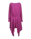 Manila Grace Woman Midi Dress Fuchsia Size 6 Viscose In Pink