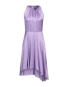 Manila Grace Woman Midi Dress Lilac Size 8 Viscose In Purple