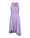 Manila Grace Woman Midi Dress Purple Size 8 Viscose In Purple