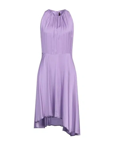 Manila Grace Woman Midi Dress Purple Size 8 Viscose