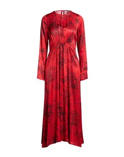 Manila Grace Woman Midi Dress Red Size 10 Vinyon