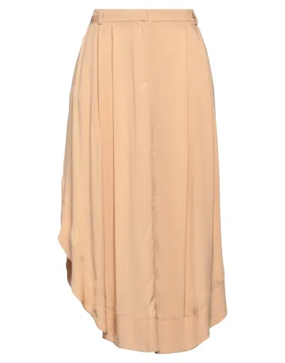 Manila Grace Midi Skirts In Beige