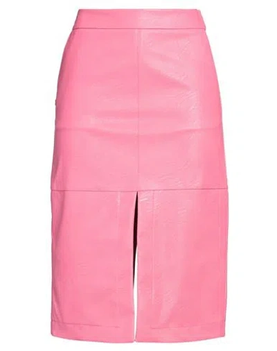 Manila Grace Woman Midi Skirt Pink Size 6 Viscose