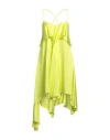 Manila Grace Woman Mini Dress Acid Green Size 8 Viscose