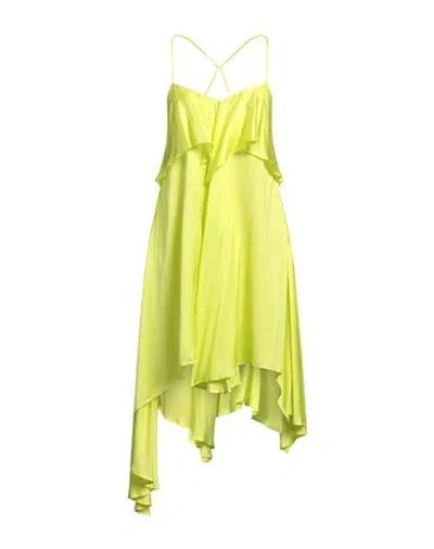 Manila Grace Woman Mini Dress Acid Green Size 8 Viscose