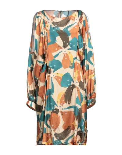 Manila Grace Short Dresses In Beige