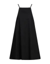 Manila Grace Woman Mini Dress Black Size 6 Cotton In Black