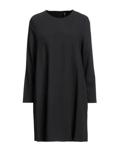 Manila Grace Woman Mini Dress Black Size 2 Polyester, Viscose, Elastane